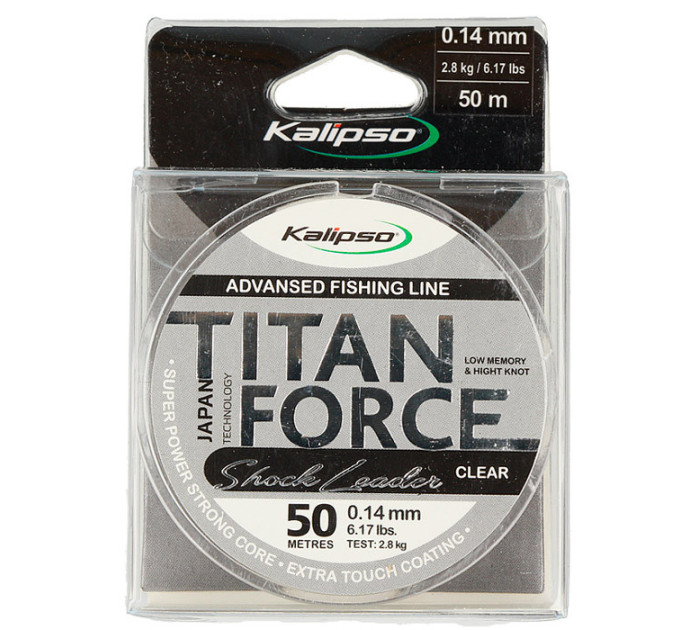 Леска KALIPSO Titan Force Leader CL 50m 0.16mm
