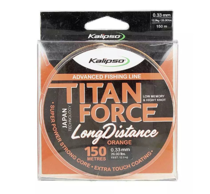 Леска KALIPSO Titan Force Long Distance OR 150m 0.35