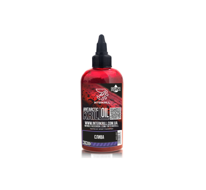 Крилевое масло Interkrill "KRILL OIL" Слива, 100 мл