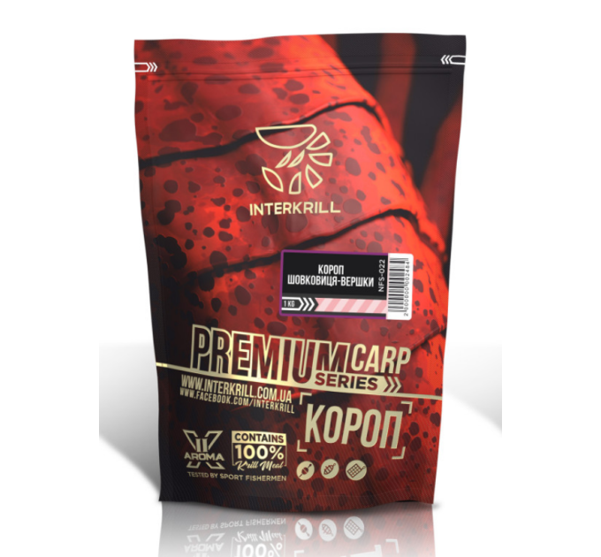 Прикормка Interkrill Премиум Карп-Шелковица-Сливки 1кг