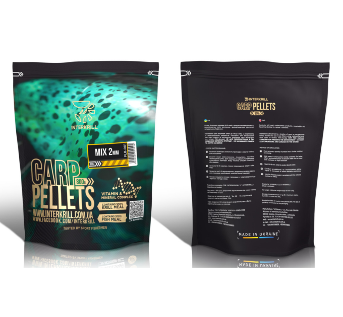 Пеллетс Interkrill Pellets Mix 2mm 800г