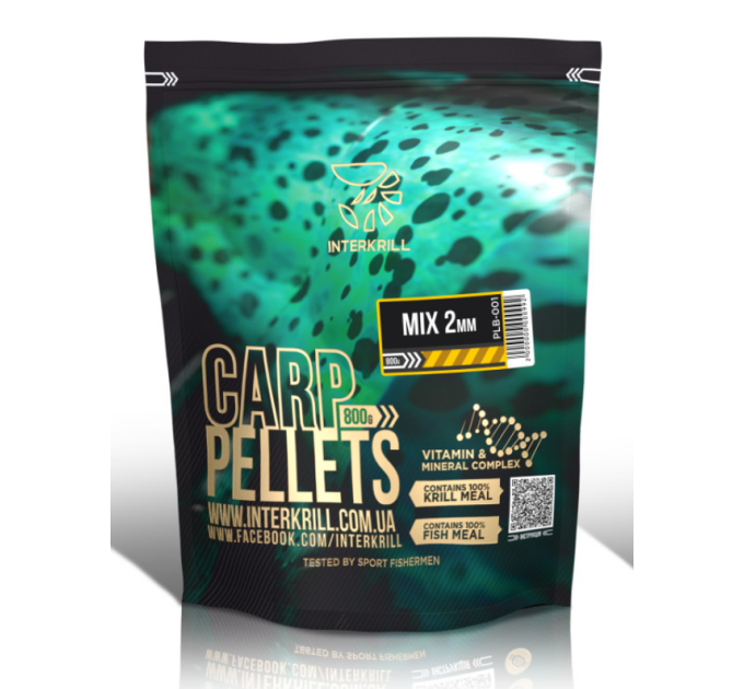 Пеллетс Interkrill Pellets Mix 2mm 800г