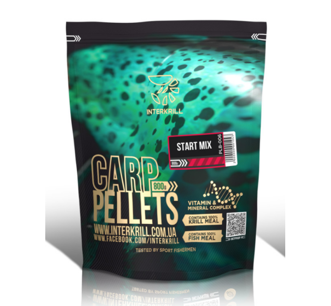 Пеллетс Interkrill Pellets Start Mix 2мм/4мм 800г
