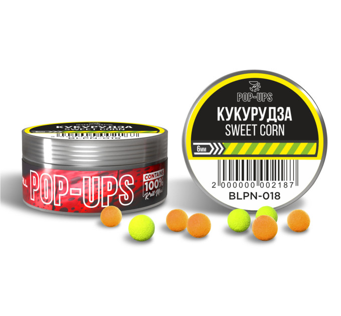 Interkrill POP-UP 6mm Sweet Corn/Кукуруза, 15г