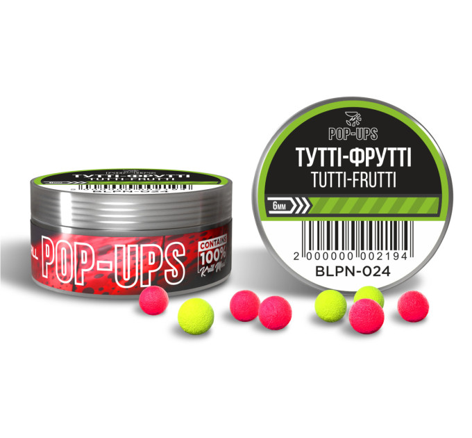 Interkrill POP-UP 6mm Tutti-Frutti/Тутти-Фрутти, 15г