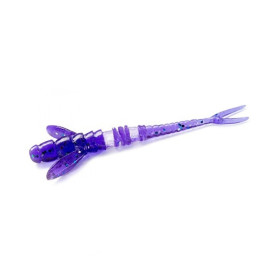 Силикон FishUp Flit 1.5" (10pcs.), #060-Dark Violet/Peacock&Silver
