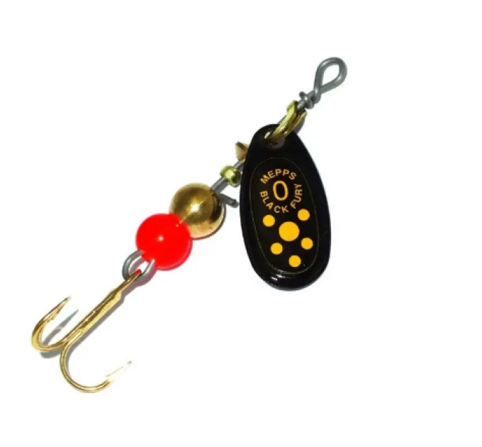 Блешня Mepps BLACK FURY 1 Black/Yellow