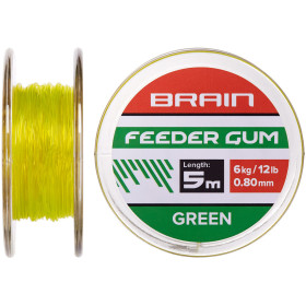 Фидергам Brain Feeder Gum 0.6mm 8lb/4kg (5m) зеленый