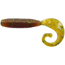 Силикон Reins Fat G-Tail Grub 3" 565 Motor Oil Green Flake (12шт/уп)