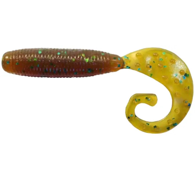 Силікон Reins Fat G-Tail Grub 3" 565 Motor Oil Green Flake (12шт/уп)