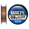 Шнур Sunline Basic PE 200m (Multi Color) #0.6/0.132mm 10lb/4.5kg