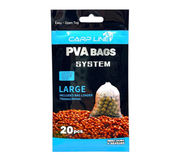 PVA Bag Carp Line 70x140mm 20шт з лопаткою