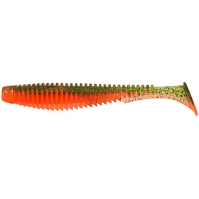 Силикон FishUp U-Shad 3.5" (8pcs.), #205 - Watermelon/Orange (UV)