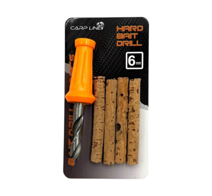 Свердло з корковими паличками Carp Line Bait Drill & Corks 6мм