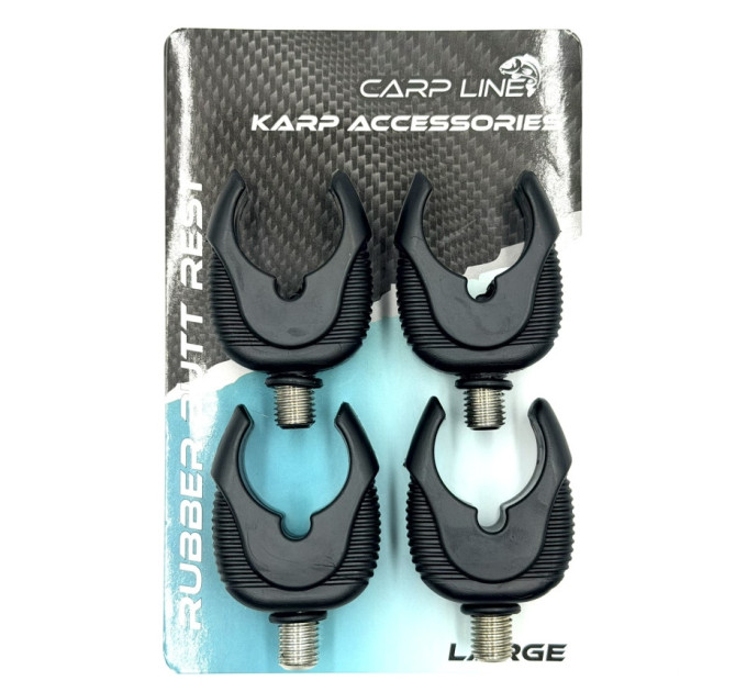 Тримач вудилища Carp Line Butt Rest Large Black 4pcs