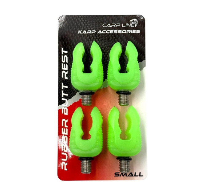 Тримач вудилища Carp Line Butt Rest Small Green 4pcs