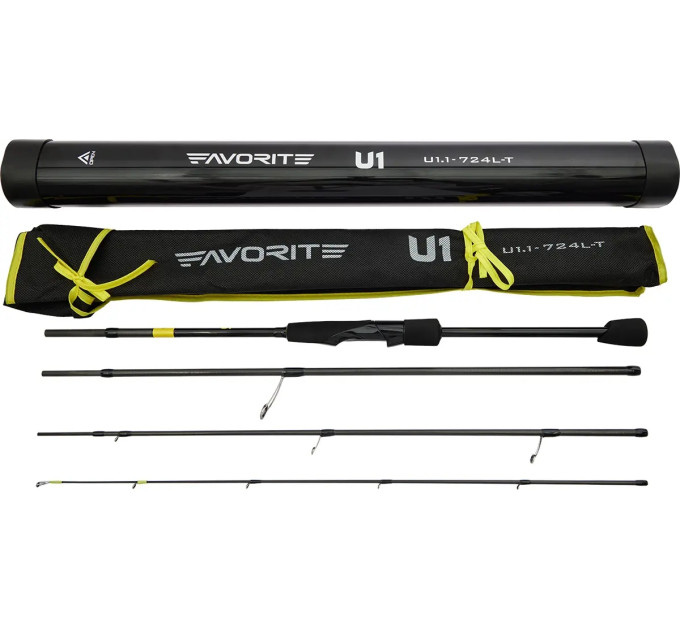 Спиннинг Favorite U1 724L-T 2.18m 3-12g Fast (4 част.)