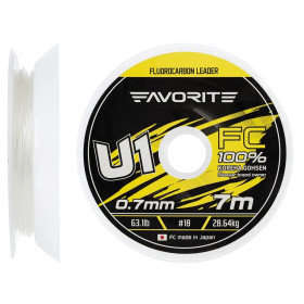 Флюорокарбон Favorite U1 FC 7m #35/0.98mm 116.8lb/52.97kg