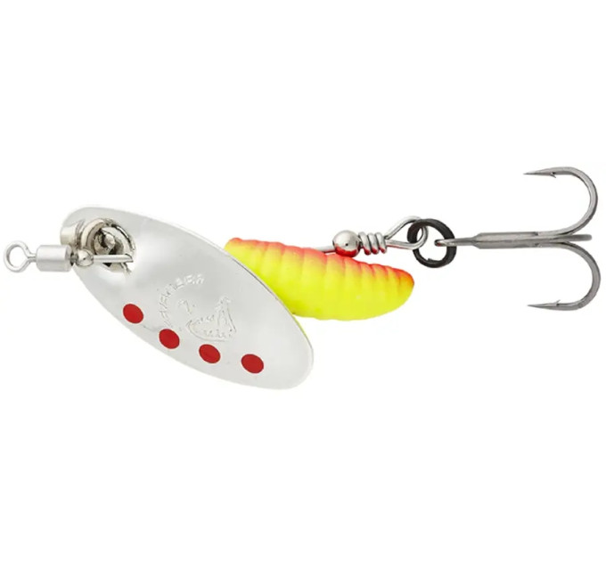 Блесна Savage Gear Grub Spinners #0 2.2g Silver Red Yellow