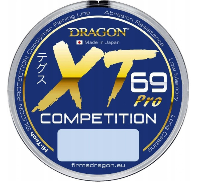 Леска DRAGON XT- 69 Pro Competition 25m 0.08mm