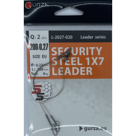 Повідець GURZA Security Steel Leader 1x7 0.27mm 20 см (2шт)