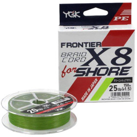 Шнур YGK Frontier Braid Cord X8 150m #0.8/0.148mm 14lb/6.3kg