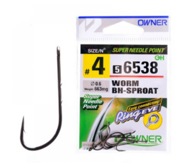 Гачок OWNER Worm Bh-Sproat №10 56538-10
