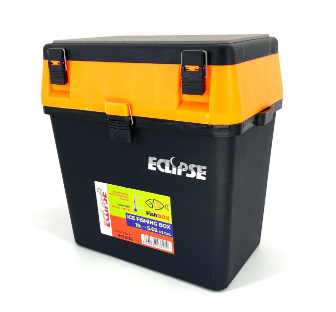 Набір зимових жерлиць 15 шт + Ящик зимовий Eclipse Orange