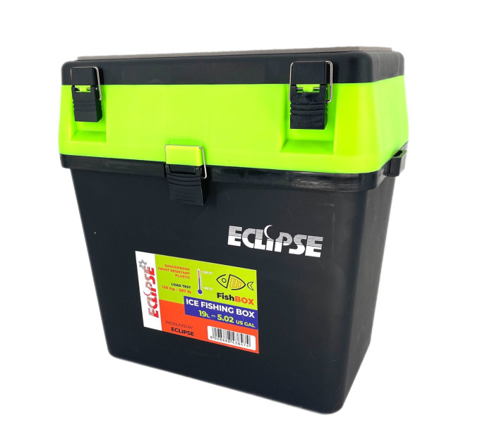 Набір зимових жерлиць 15 шт + Ящик зимовий Eclipse Green