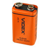 Батарейки VIDEX 6F22/9V, солевая Cb-Zn
