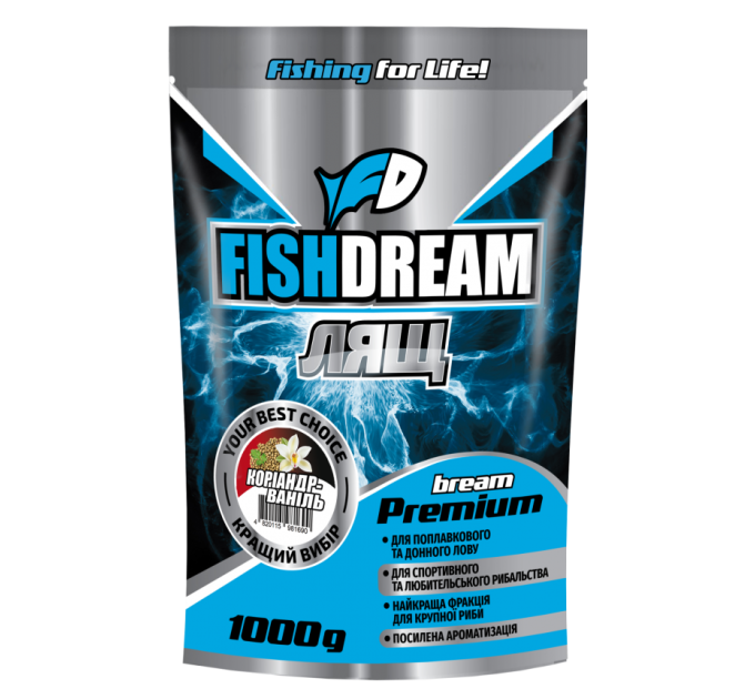 Прикормка Fishdream Premium ЛЕЩ КОРИАНДР-ВАНИЛЬ