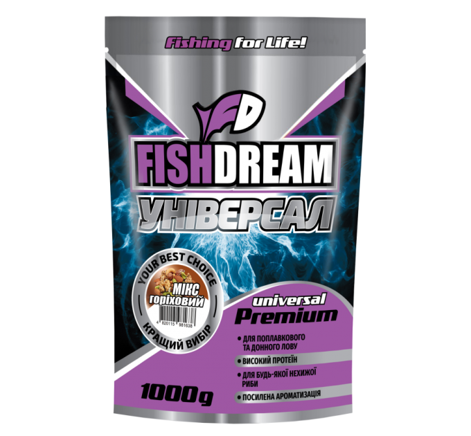 Прикормка Fishdream Premium УНИВЕРСАЛ ОРЕХОВЫЙ МИКС