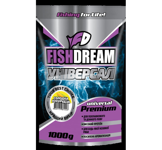 Прикормка Fishdream Premium УНИВЕРСАЛ СЛАДКАЯ КУКУРУЗА