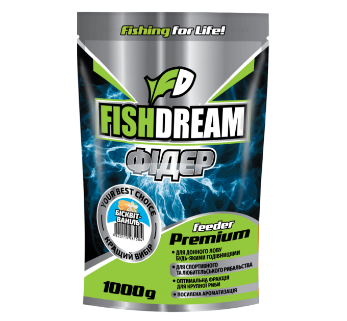 Прикормка Fishdream Premium ФИДЕР БИСКВИТ-ВАНИЛЬ