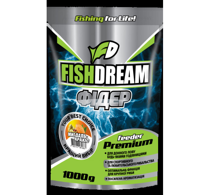 Прикормка Fishdream Premium ФИДЕР МИНДАЛЬ-АРАХИС