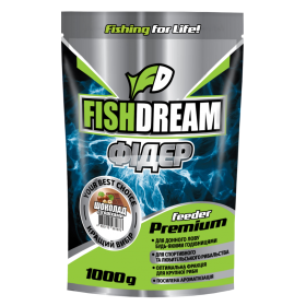 Прикормка Fishdream Premium ФИДЕР ШОКОЛАД С ОРЕХАМИ