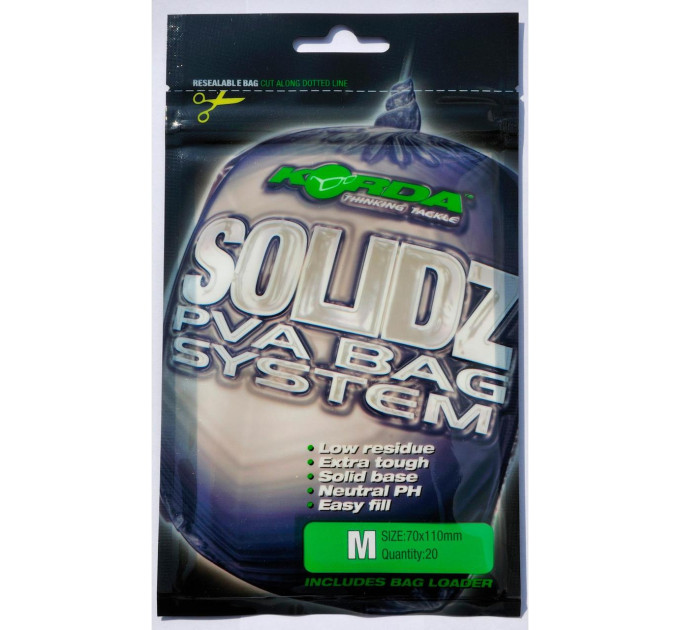 Korda Solidz PVA bags 20шт Medium 70x110mm