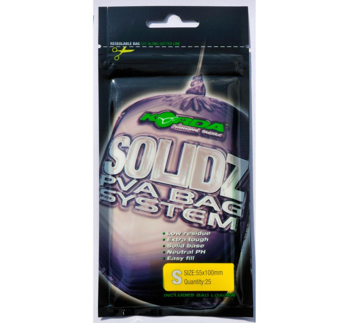Korda Solidz PVA bags 25шт Small 55x100mm