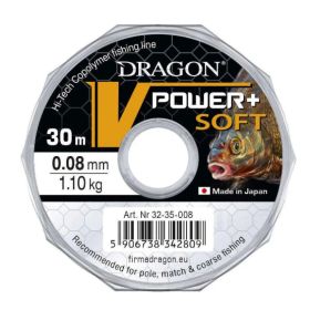 Леска DRAGON V-Power+ Soft 30м 0.14