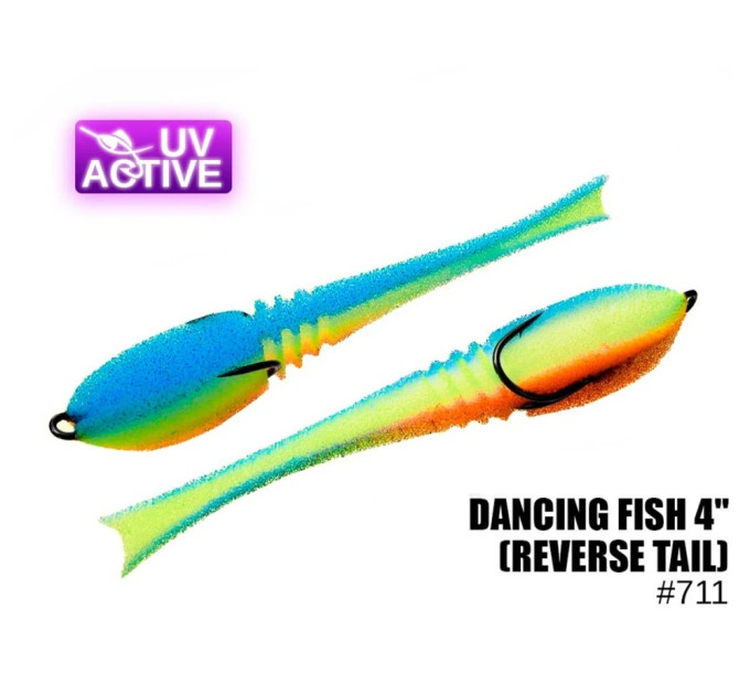 Поролоновая рыбка Проф Монтаж 711 Dancing Fish 4" 711 (reverse tail)