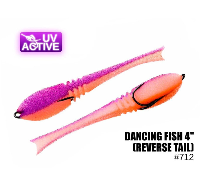 Поролоновая рыбка Проф Монтаж 712 Dancing Fish 4" 712 (reverse tail)