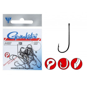 Крючок Gamakatsu F31 Black №8