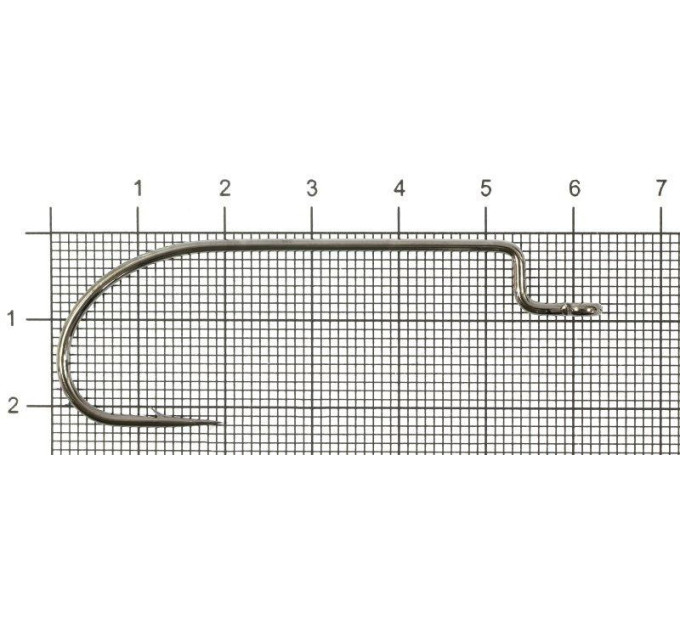 Крючок Gamakatsu Worm 34 Black №1/0