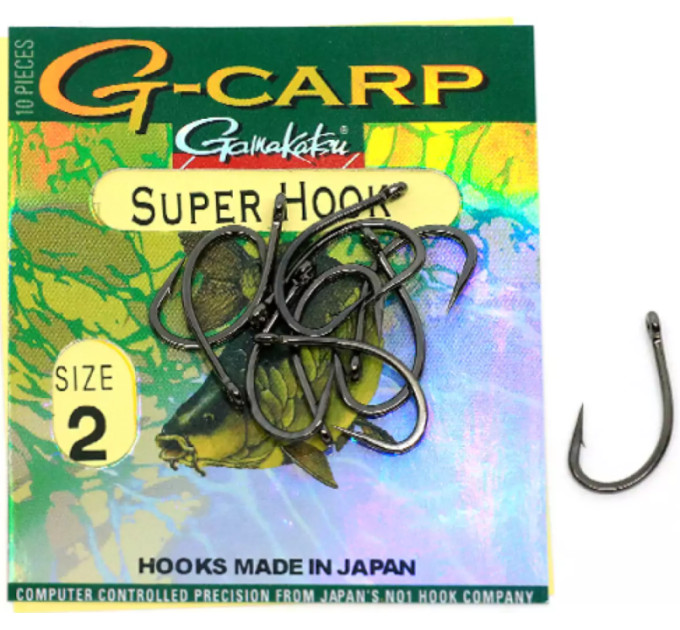 Крючок Gamakatsu G-Carp Super Black №6