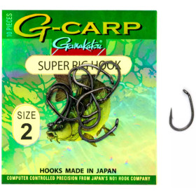 Крючок Gamakatsu G-Carp Super Rig Hook Black №6