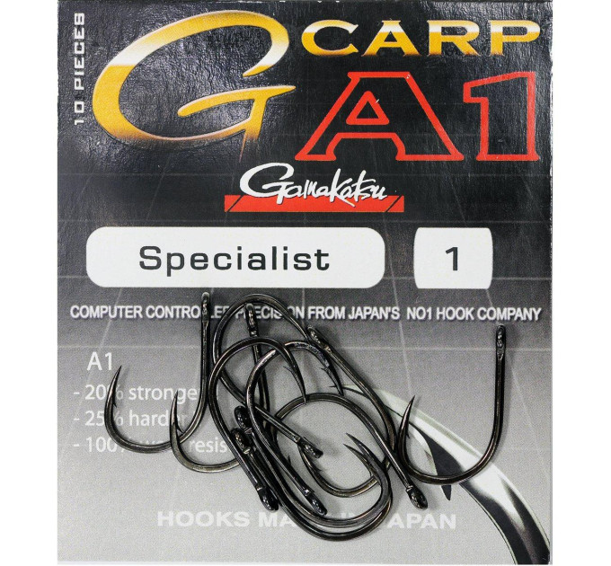 Крючок Gamakatsu G-Carp A1 Specialist NS Black №4