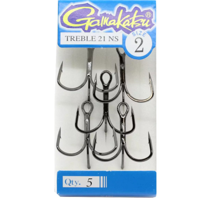 Крючок Gamakatsu Treble 21 NS EWG Black №10
