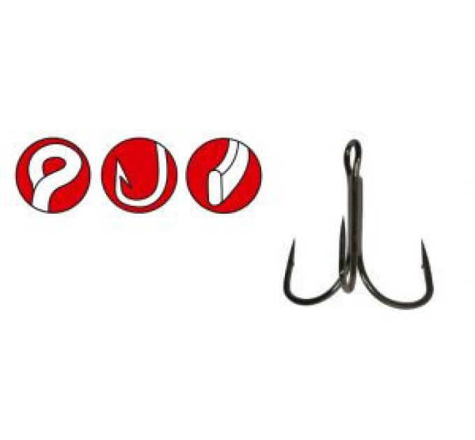 Крючок Gamakatsu Treble 21 NS EWG Black №10