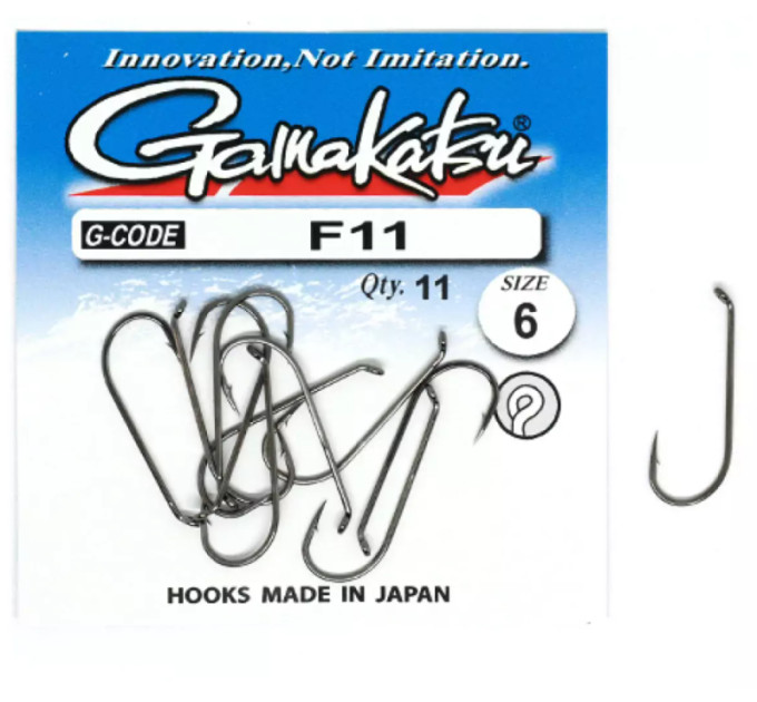 Крючок Gamakatsu F11 N/L Black №6