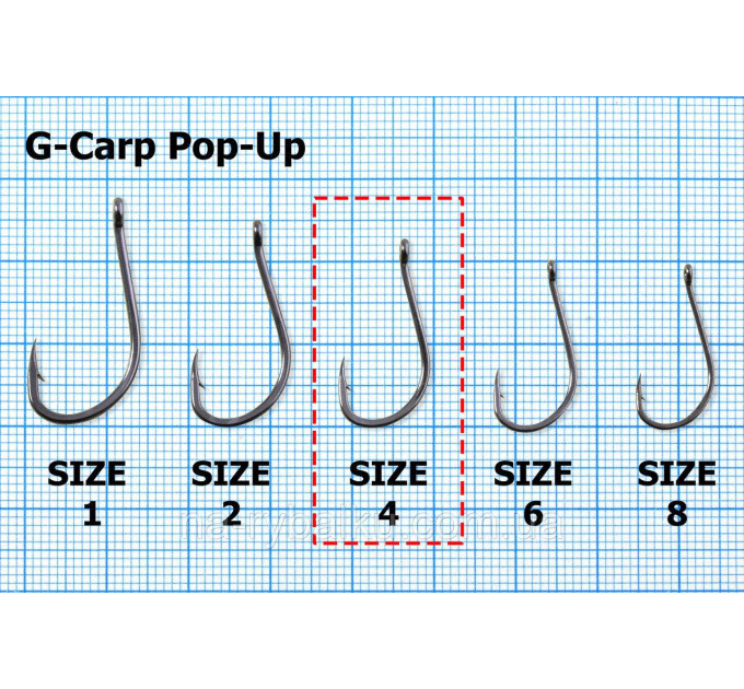 Крючок Gamakatsu G-Carp A-1 Pop-Up 1 №4